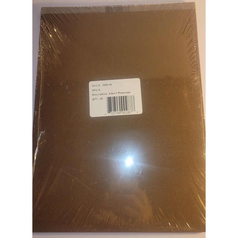 Bazzill Cardstock 8.5"x11” Pinecone Brown, Pack of 25